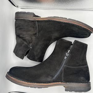 Boemos Suede Leather Zippered Ankle Boots 12